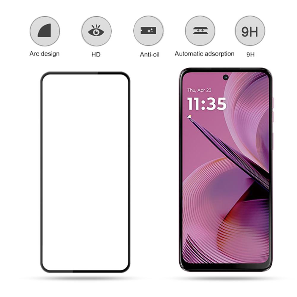 

MOCOLO For Motorola Moto G55 5G Screen Protector Anti-Shatter Silk Printing Tempered Glass Film Black