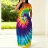 Summer Round Neck Short Sleeve Garment For Plus Size Women Loose Stylish Dress For Indoor Rest And Outdoor Walks