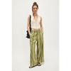 IHUASU Women's Fashion Casual Solid Color Print Pants & Capris