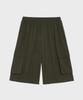 GLW Nylon Bermuda Cargo Pants Khaki