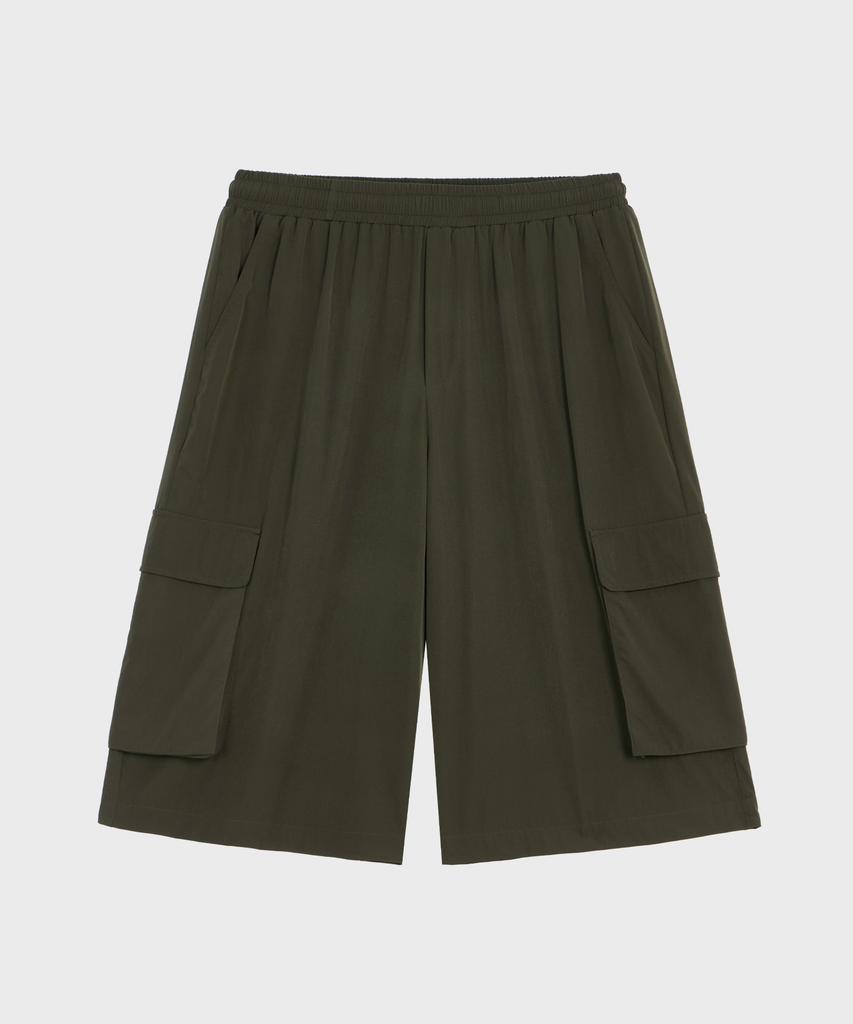 GLW Nylon Bermuda Cargo Pants Khaki