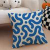 Minimalist Wave Lines Pillow Minimalist Art Cushion Cover Throw Pillow Cover Hidden Button Durable Polyester Chair Cushion