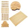24/48PCS DIY Dollhouse Floor Tiles 1/12 Scale Miniature Floor Board Gift Wood Grain Floor  Dollhouse