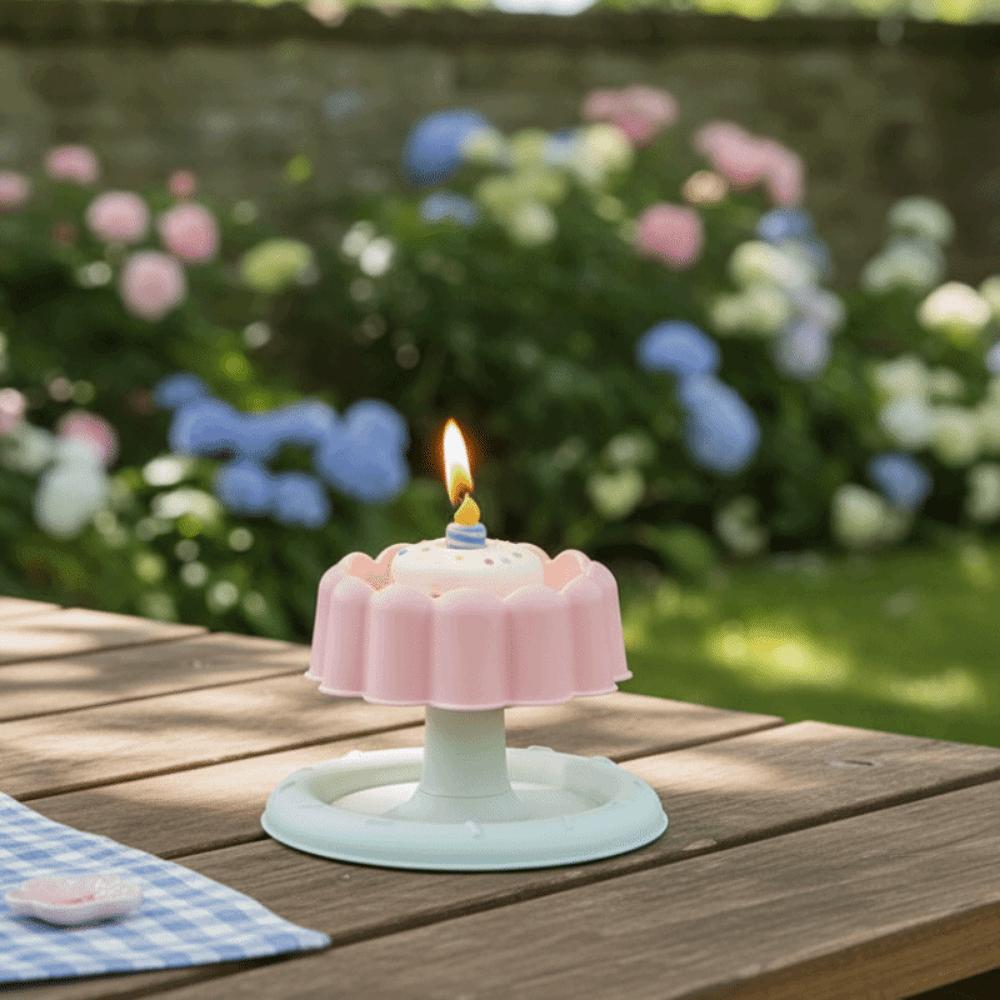 Non-Slip Base Pet Stainless Steel Bowl Cake Shape Stable Detachable Pet Bowl Elevated Design Cartoon Neck Protection Bowl