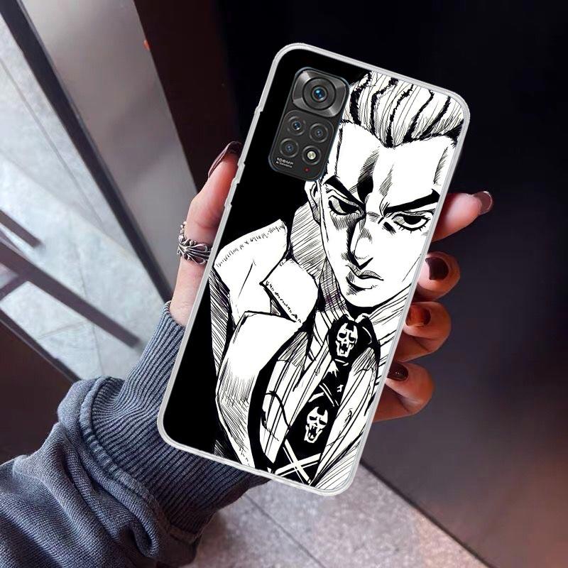 

JoJo Kira Yoshikage Killer Queen Phone Case For Xiaomi Poco X5 X6 X7 Pro F7 Ultra M7 Redmi 15C 15 13C 13 12C 12 10 10C 10A 9 9C Xiaomi Poco X7