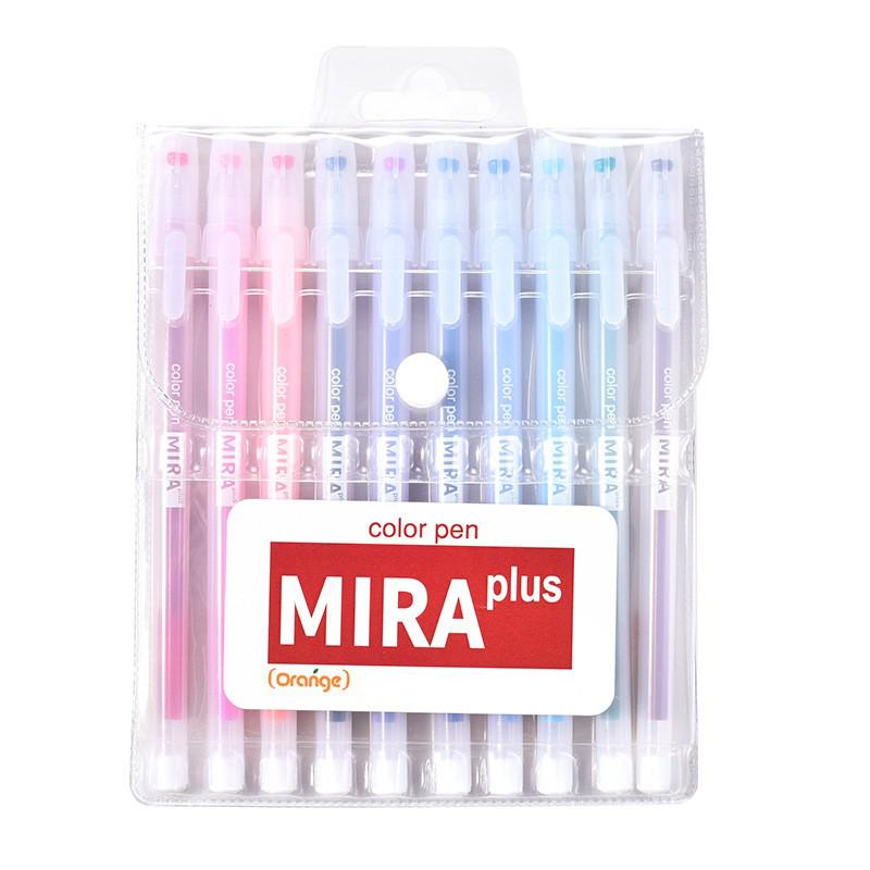 Orange Grove Frosted Transparent Pen: 0.5mm Water-based Ink, Korean Style, Colorful Student Design