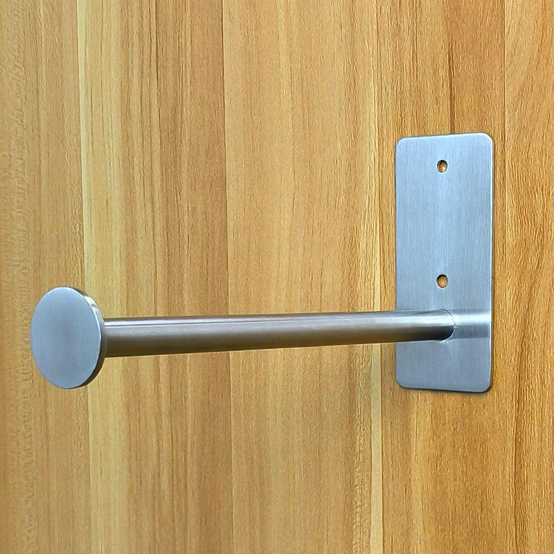 

Wall-Mounted 304 Stainless Steel Clothes Drying and Storage Rack with Hooks for Balcony Organization