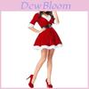Stunning Women Fashion Santa Claus Xmas Costume Waistbelt Cosplay Outfit Gift