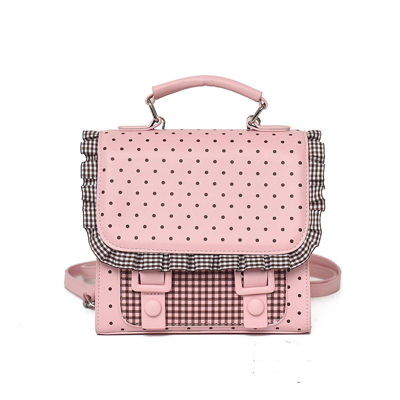 Fresh Polka Dot Women`s Backpack Fashionable