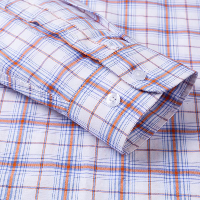 2027 New Men's Plaid Shirts Long Sleeve Cotton Checked Shirt Formal Fashion Thin Soft Classic Basic Casual Male Clothing 6XL 5XL