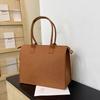 Large Capacity Felt Tote Bag with Zipper - Versatile Shopping and Shoulder Handbag, Customizable with Logo
