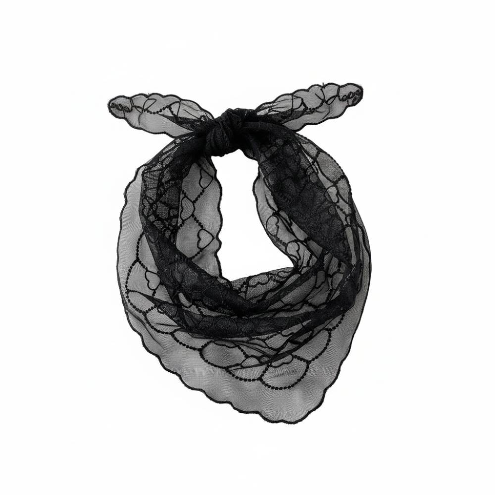 Vintage Lace Flower Hair Scarf Cute Sweet Headscarf Casual Headband Photography