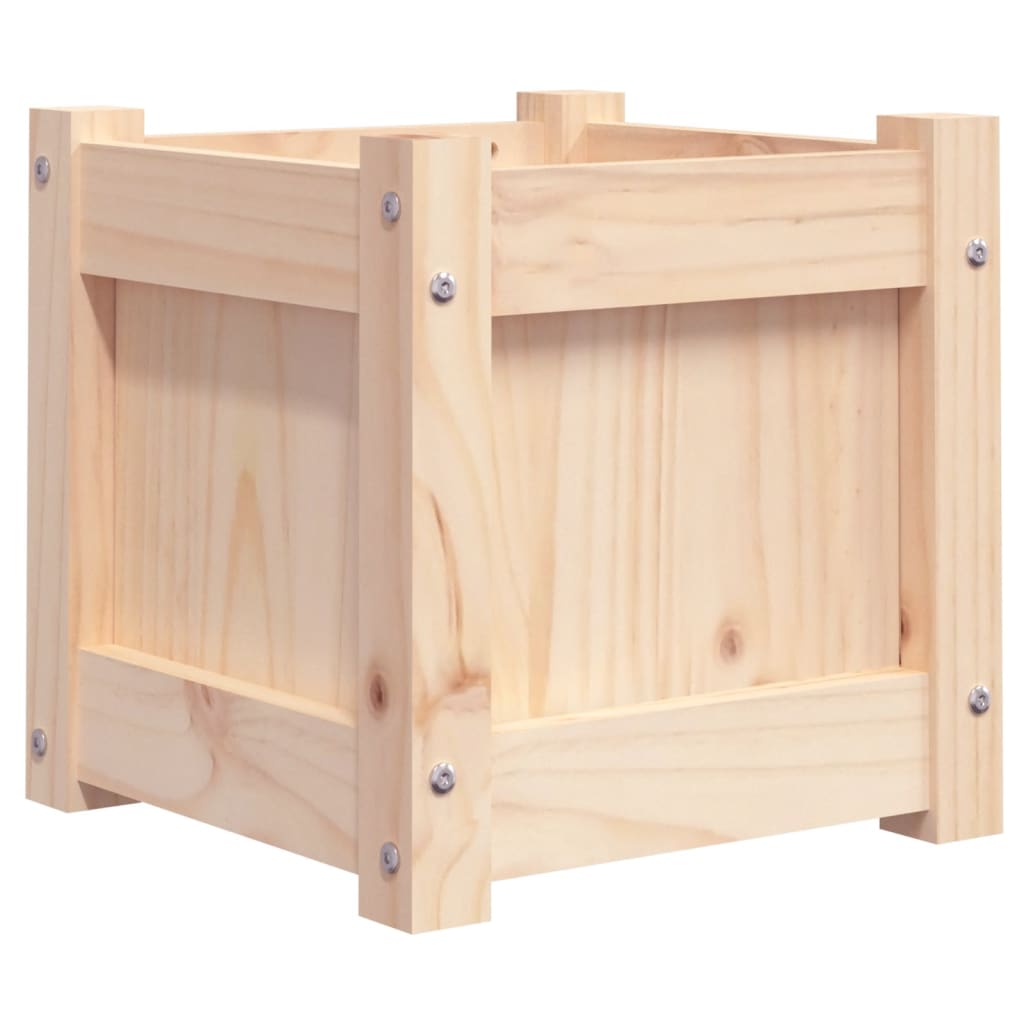Vidaxl Garden Pots, 2 Pcs, Solid Pine Wood