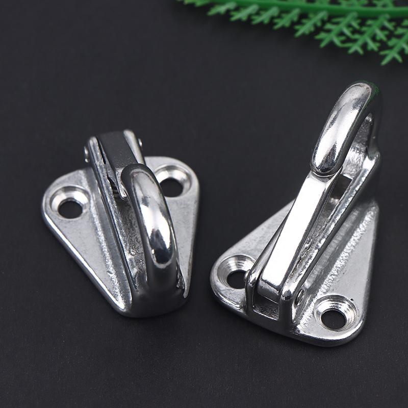 2Pcs 316 Stainless Steel Marine Spring Snap Fending Hook Marine Boat Spring Snap Attach Rope Fender Boat Hardware