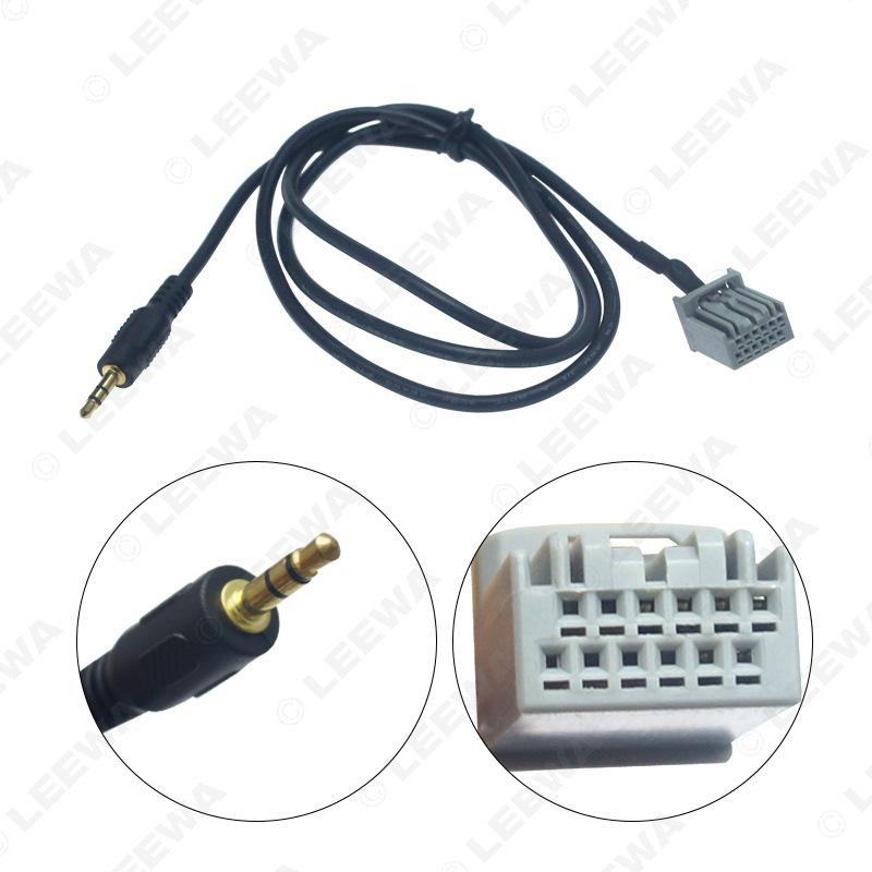 Compatible 09-12 Honda City AUX 3.5mm Audio Adapter Cable for CD Player and Speaker Connection.