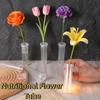 100Pcs Transparent Plastic Flower Preservation Pipe with Caps Nutritional Flower Tube  Flowers Decor