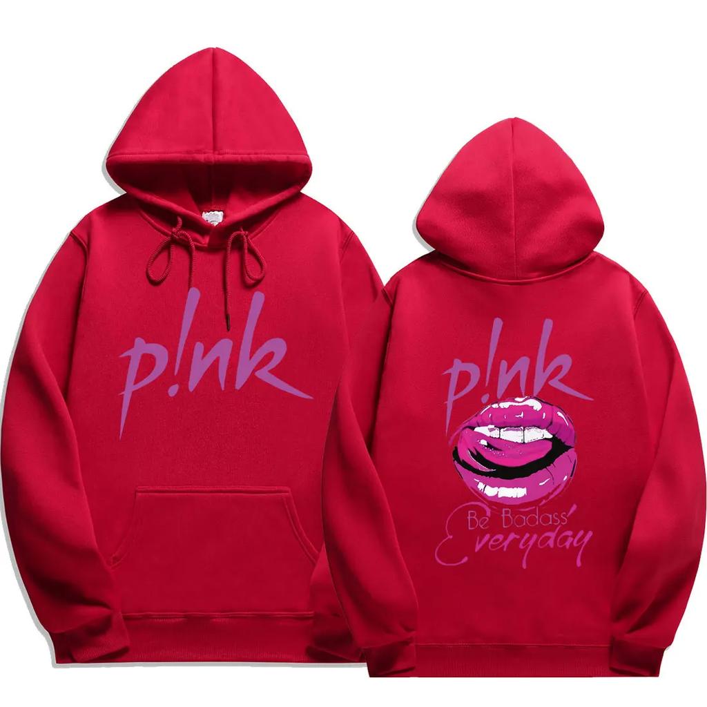 P!nk Pink Singer Summer Carnival 2024 Tour New 2024 Print Hoodie Long Sleeve Streetwear Men Women Hooded Sweatshirt Clothes