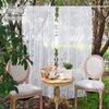 French Curtain Gauze Lace Romantic Style Pastoral White Window Screen Wave Tulle Home Bedroom Door Curtain Decorative Valance