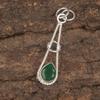 Green Onyx Gemstone Jewelry, 925 Solid Sterling Silver Pendant, Adorable Green Onyx Handmade Pendant Gift For Sister