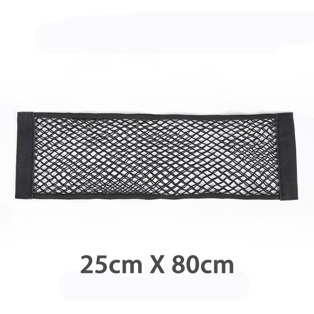 Car Back Rear Elastic Net Mesh Pocket Trunk Paste Fixed Storage Bag For  A4 B9 B8 A3 8V 8P 8L A6 Q5 Organizer Accessories