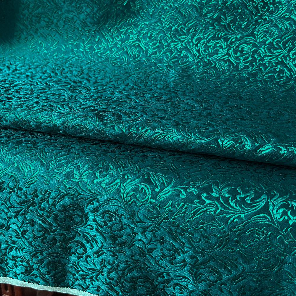 Brocade Jacquard Wheat Flower Pattern Damask Fabric For Silk Satin Girl's Dress Cheongsam Costume Curtain DIY Quilting Patchwork