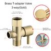 Brushed Gold Bidet Sprayer for Toilet, Senhozi Stainless Steel Spray Head with Jet Spray and Soft Spray Modes, Bathroom Handheld Spray for Cloth