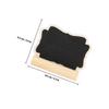 Mini Chalkboard Stand with Wooden Frame, 10Pcs Small Blackboard for Reminder Labels, Cafe Restaurant Menu & Table Settings