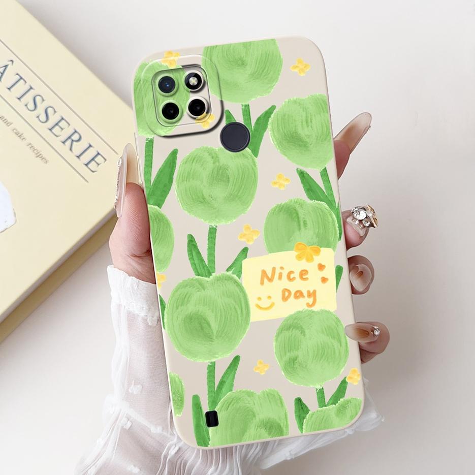 For Realme C21Y C25Y Case Luxury Candy Painted Cover Shockproof Phone Case For Realme C21 C 21 Y RealmeC21Y RealmeC25Y Soft Bags