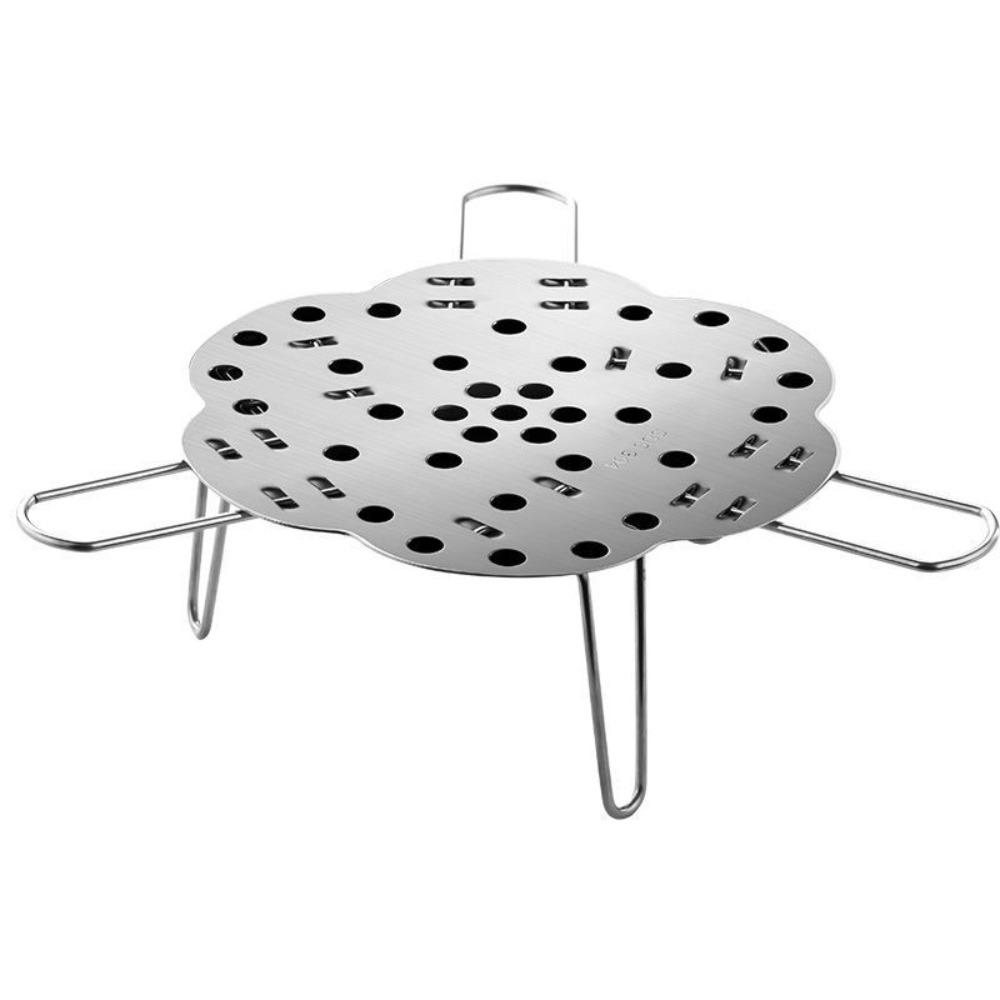 Stainless Steel Retractable Steaming Tray Foldable Kitchen Steamer Holder Kitchen Use Egg Steaming Rack
