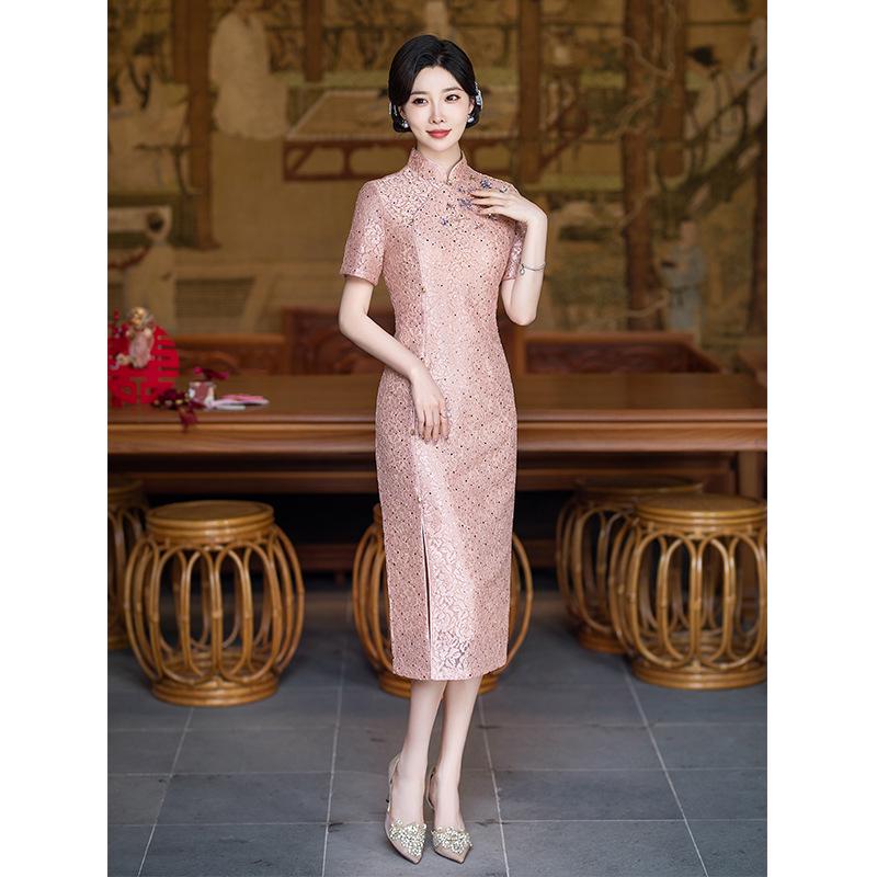 Elegant 2025 Cheongsam for Mother-in-Law - High-End, Versatile Wedding and Daily Wear