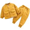 Kinder Anzug Winter Mode Warm Halten Verdicken Lange ärmeln Strickjacke + Hose Zwei-stück Set Für Kinder Kleidung