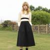 Osthiawen Draping Over-the-Knee Slimming Midi Skirt for Women - Autumn 25 Collection
