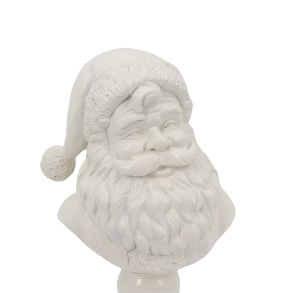 Santa Bust Christmas Tabletop Decoration Santa Figures Decorations Collectible Figurines for Home Dorm Bedroom Apartment