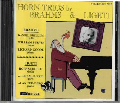 CD BRAHMS; LIGETI - Trios BCD9012 Bridge Records 1988 US Classical Used