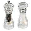 Set of 2 Transparent Salt Grinders