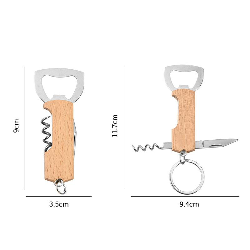 1Pcs Outdoor Portable Bottle Opener Multi-function Key Chain Knife Small Gift Wine Opener Wine Opener