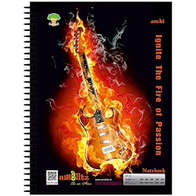 

Amblitz Unruled Spiral Notebook - A4-300 Page - Pack of 2 Regular