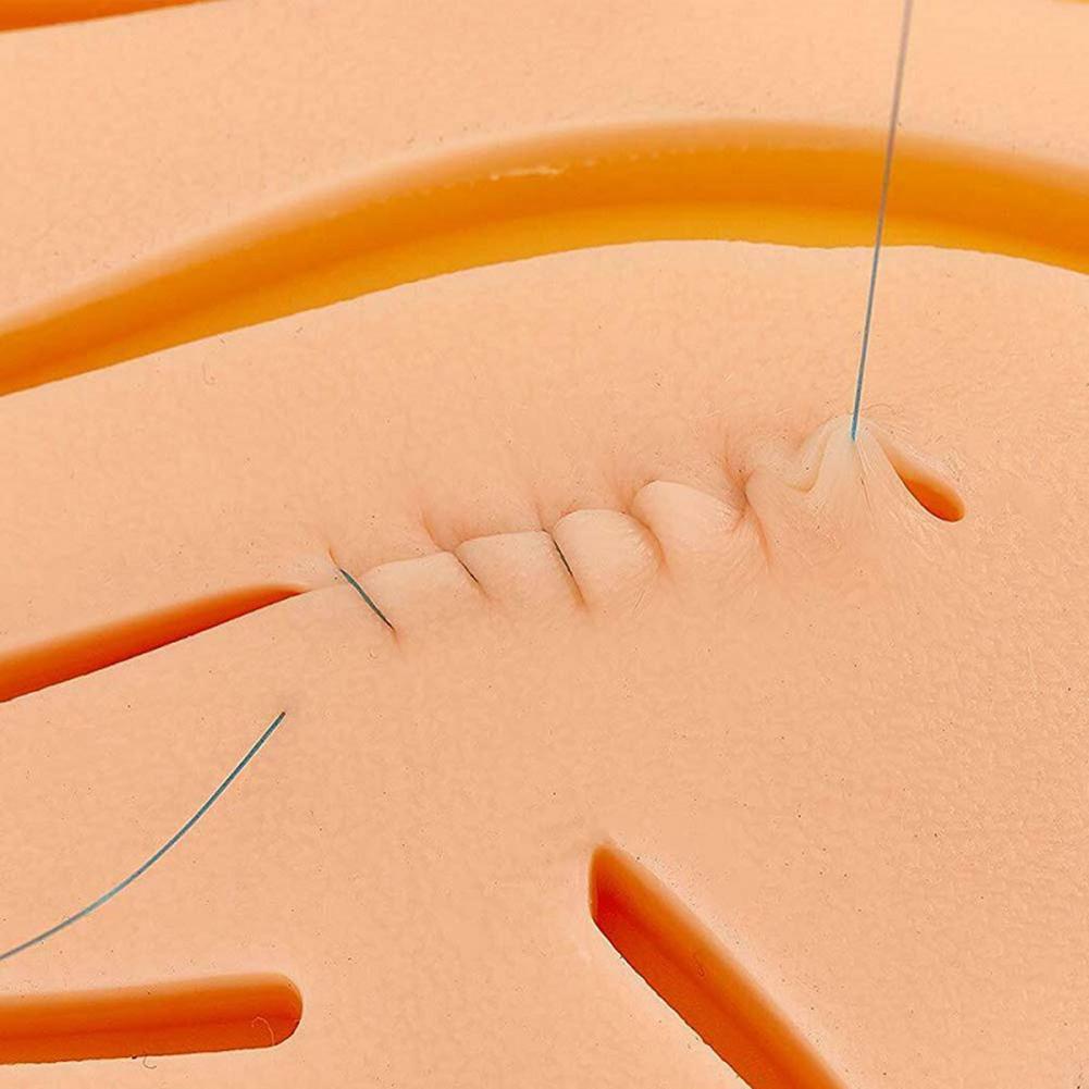 Medical Students Silicone Suture Practice Kit Surgical Training with Skin Pad Model Tool Set Educational Teaching Equipment Tool