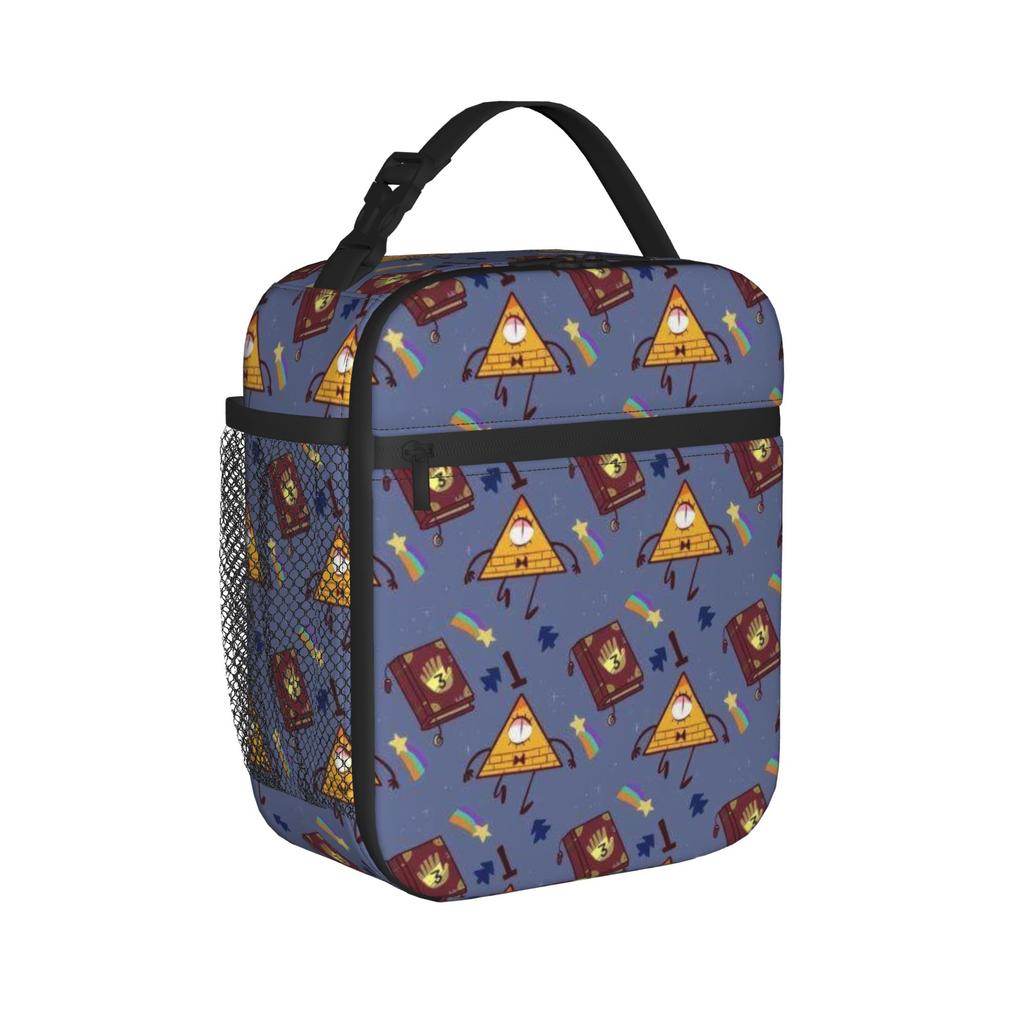 Gravitys Falls Insulated Lunch Bag for Men Women Food Container Bags Portable Thermal Cooler Lunch Boxes For Work