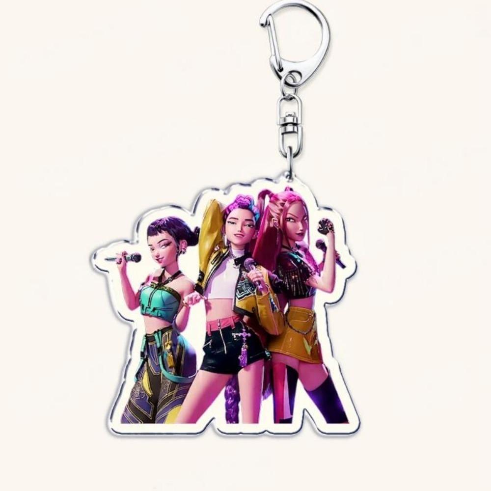 Kpop Dämonenjäger Anime Zoe Rumi Mira Saja Jungs Superstar Acryl Schlüsselanhänger Unters Huntr/x Baby Selbst Schlüsselanhänger Huntr-X Tasche Anhänger