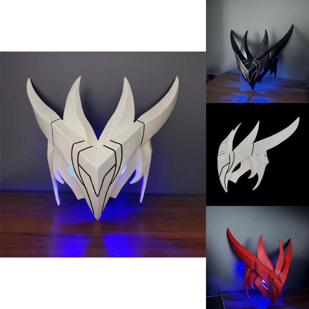 League Of Legends Yone Lighted Mask With Sword Spirit For Cosplay And Halloween Decor