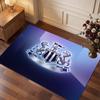 Tappeto in Velluto di Cristallo con Stampa di Calcio del Newcastle United, Comodo Assorbente d'Acqua Antiscivolo Tappeto per Pavimento Interno
