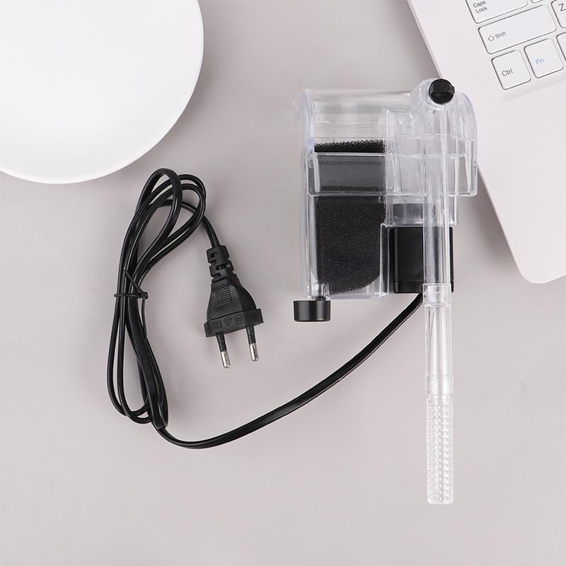 3 In 1 Small Aquarium Filter Small Tank Filter Suspension Oxygen Pump Water Purifier