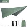 Mosquito Net Hammock with Sunshade Tarp - Outdoor Quick-Open Rainproof Set