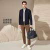 [Simple Business] Spring and Autumn Fashion Easy to Care Jacket Men's Casual Zipper Cardigan Coat