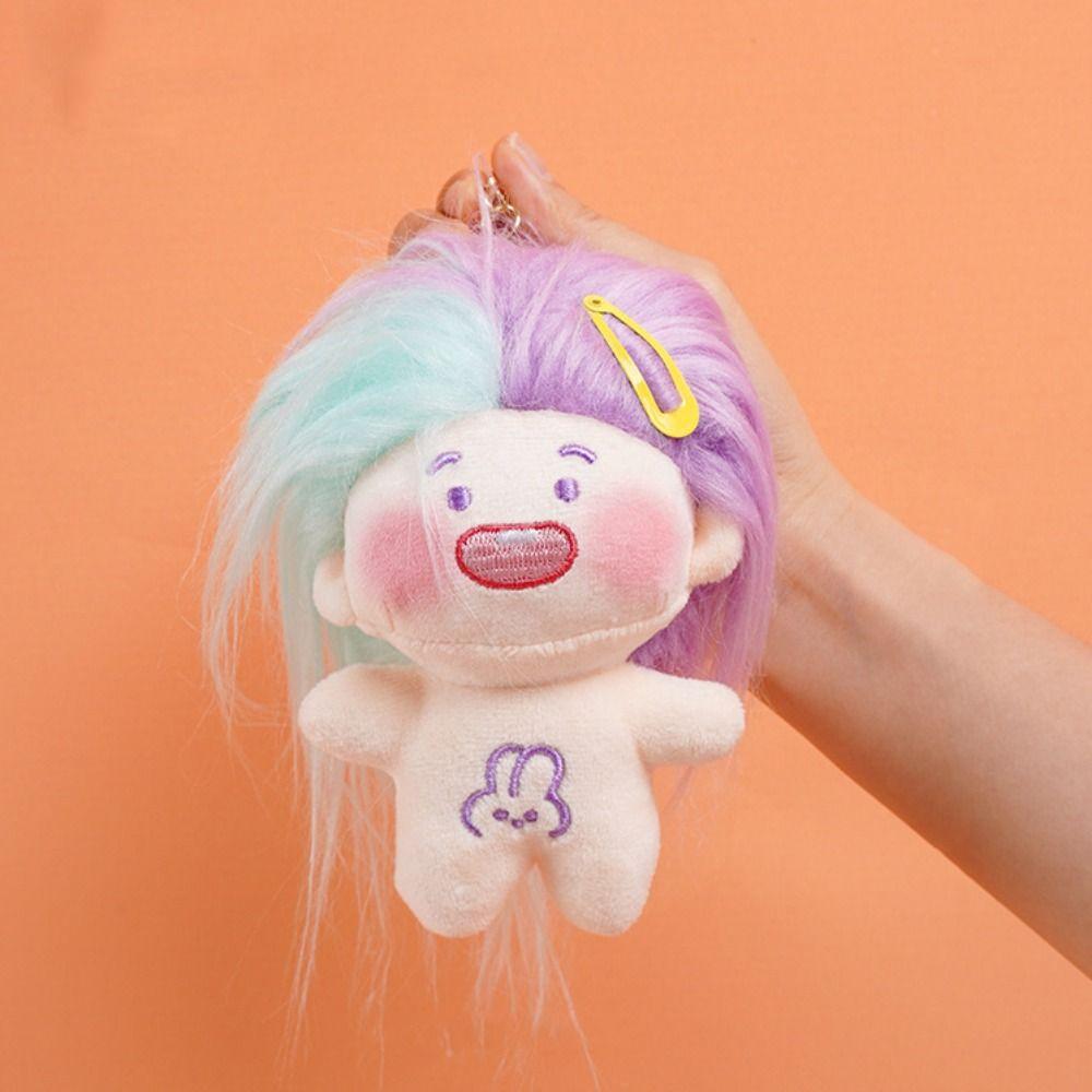 Missing Teeth DIY Hairstyle Plush Doll No Clothes Funny Toothless Doll  Home Decoration
