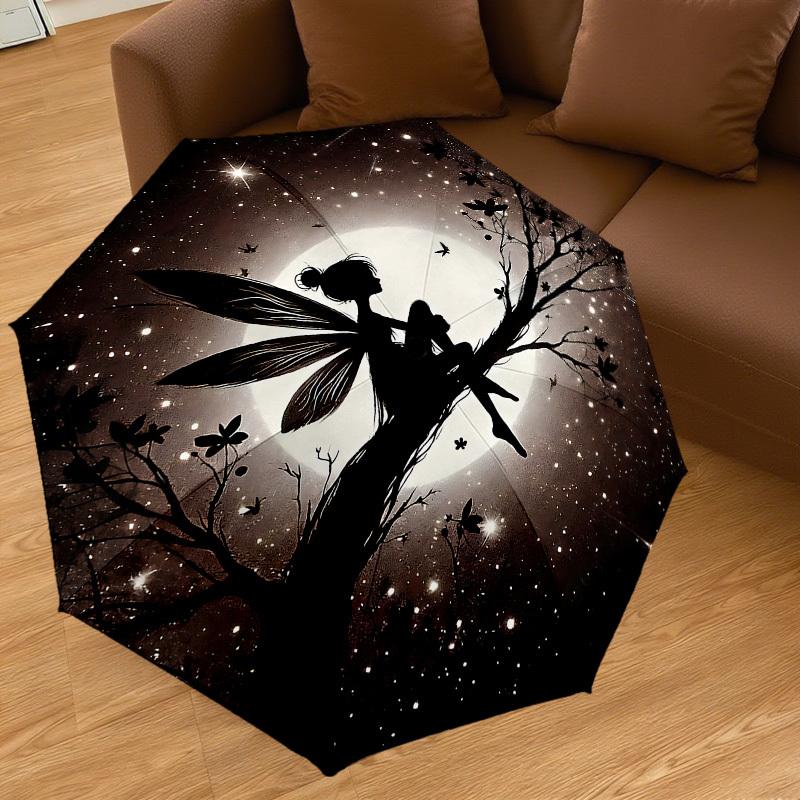 1PC Fairy Moonlight Umbrella-8-Rib Reinforced, Automatic Open, Lightweight & Durable, Cute Fashion Accessory for Outdoor-P35