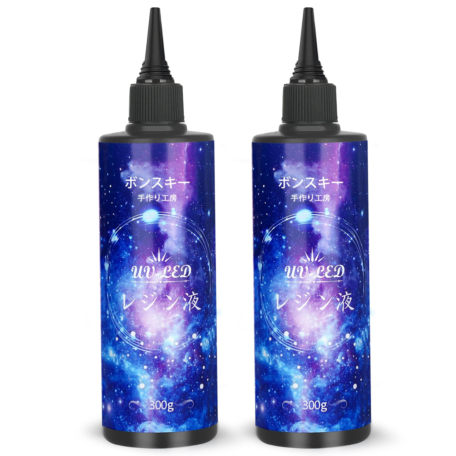 

Bonsky UV Resin Liquid 600g Large Capacity Hard Type for DIY Crafts, Molding & Decoration, Easy to Use for Beginners, UV/LED Compatible, Fast Curing