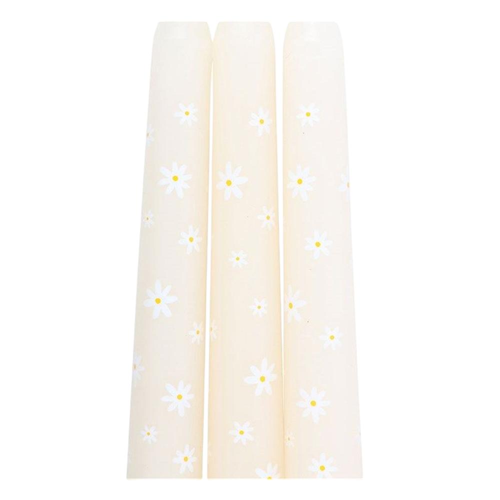 Something Different Carrot Patch Daisy Taper Candle (Pack of 3)