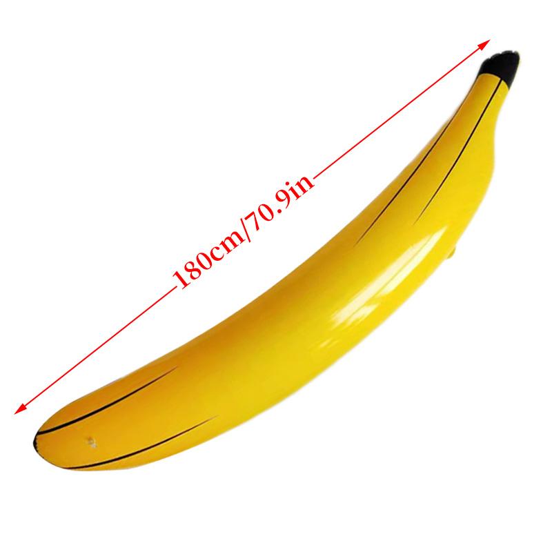 

180cm Inflatable Banana Toy Large PVC Fruit Props Party Game Toss Ring Interactive Bar Nightclub Decoration for Kids Adults